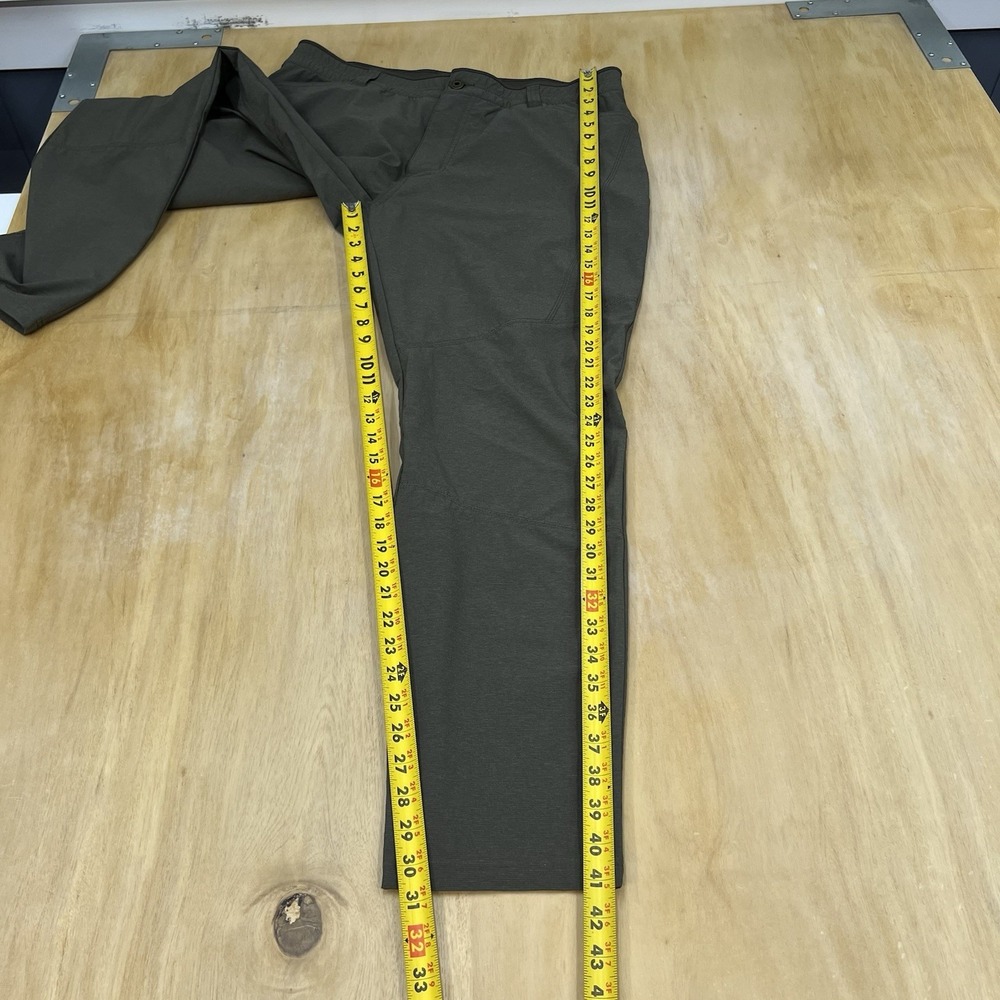Kuhl Deceptr Chino Pants Mens 38x32 Slim Fit Tapered Leg Ripstop Stretch Green - Picture 6 of 13